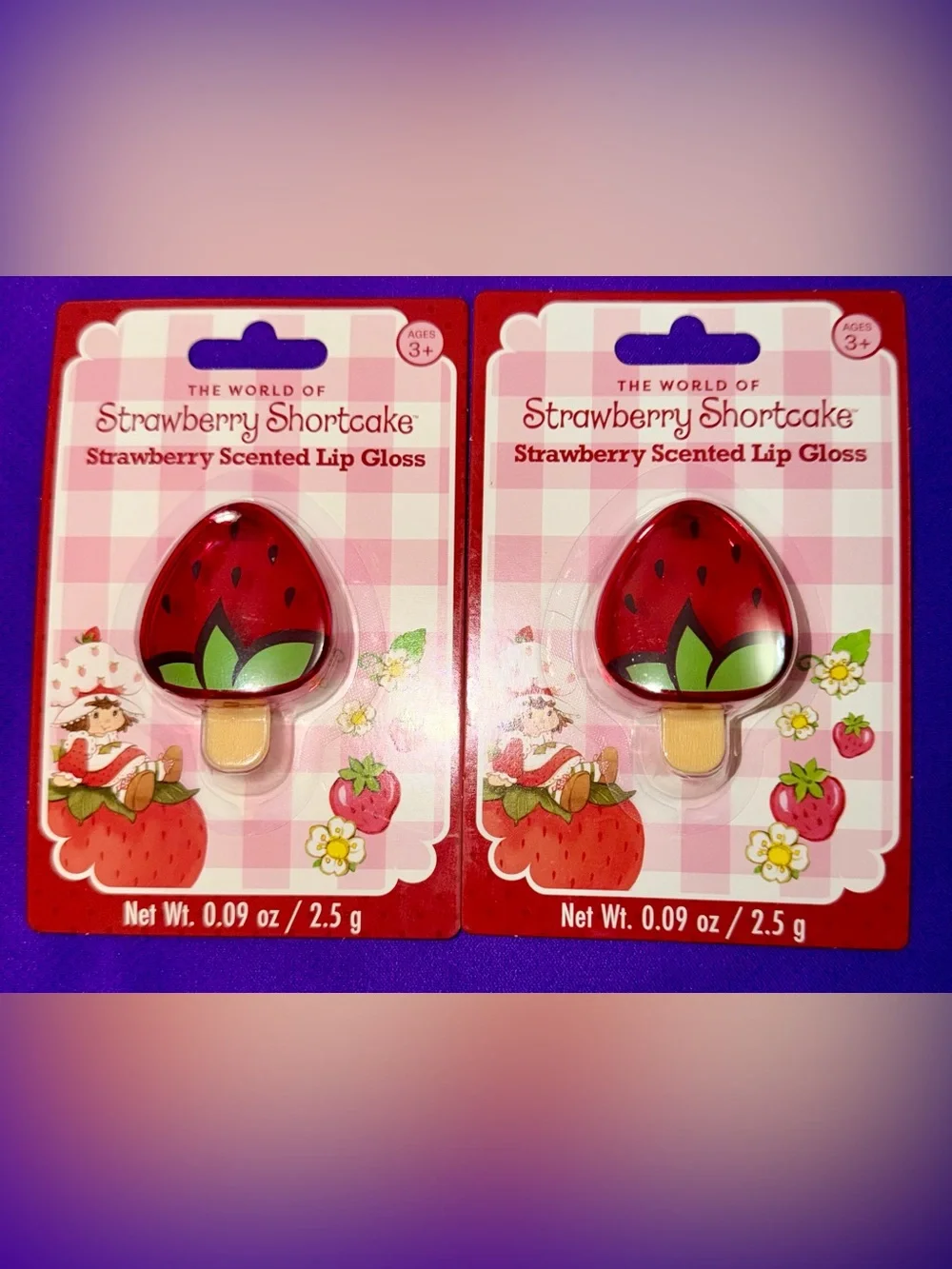 Strawberry Shortcake Strawberry-Scented Lip Gloss Duo - Red & Green